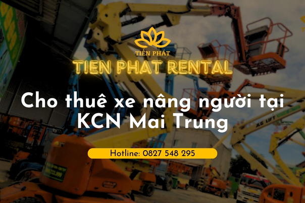 Cho thue xe nang nguoi tai kcn Mai Trung